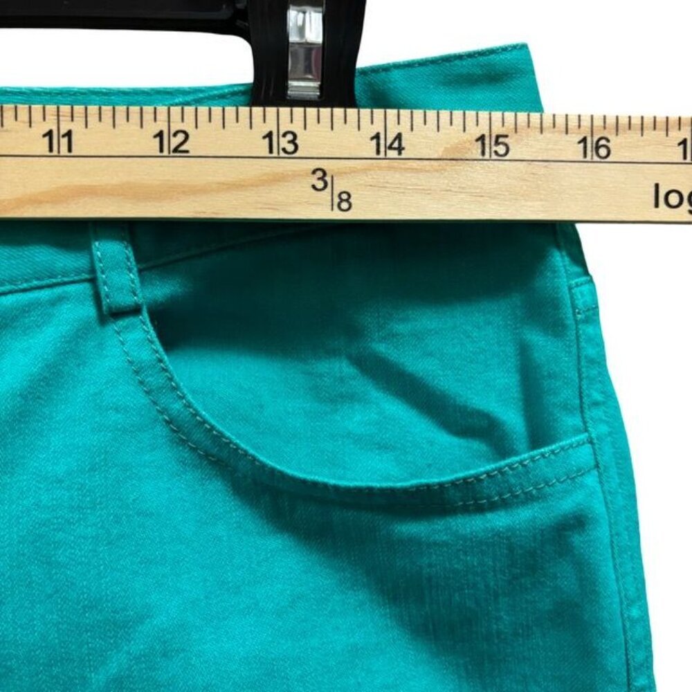 St. John Womens Turquoise Straight Leg Pans Size 6 - Picture 5 of 9